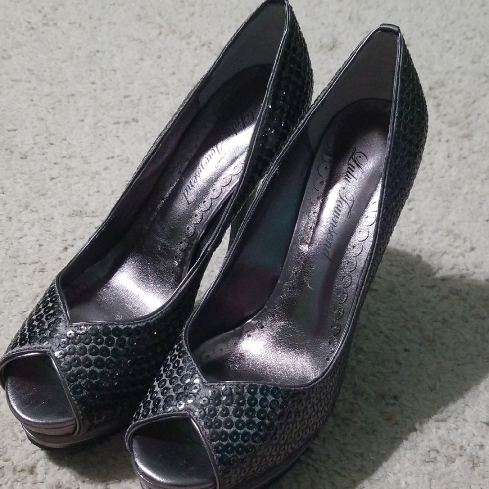 Sequin heels